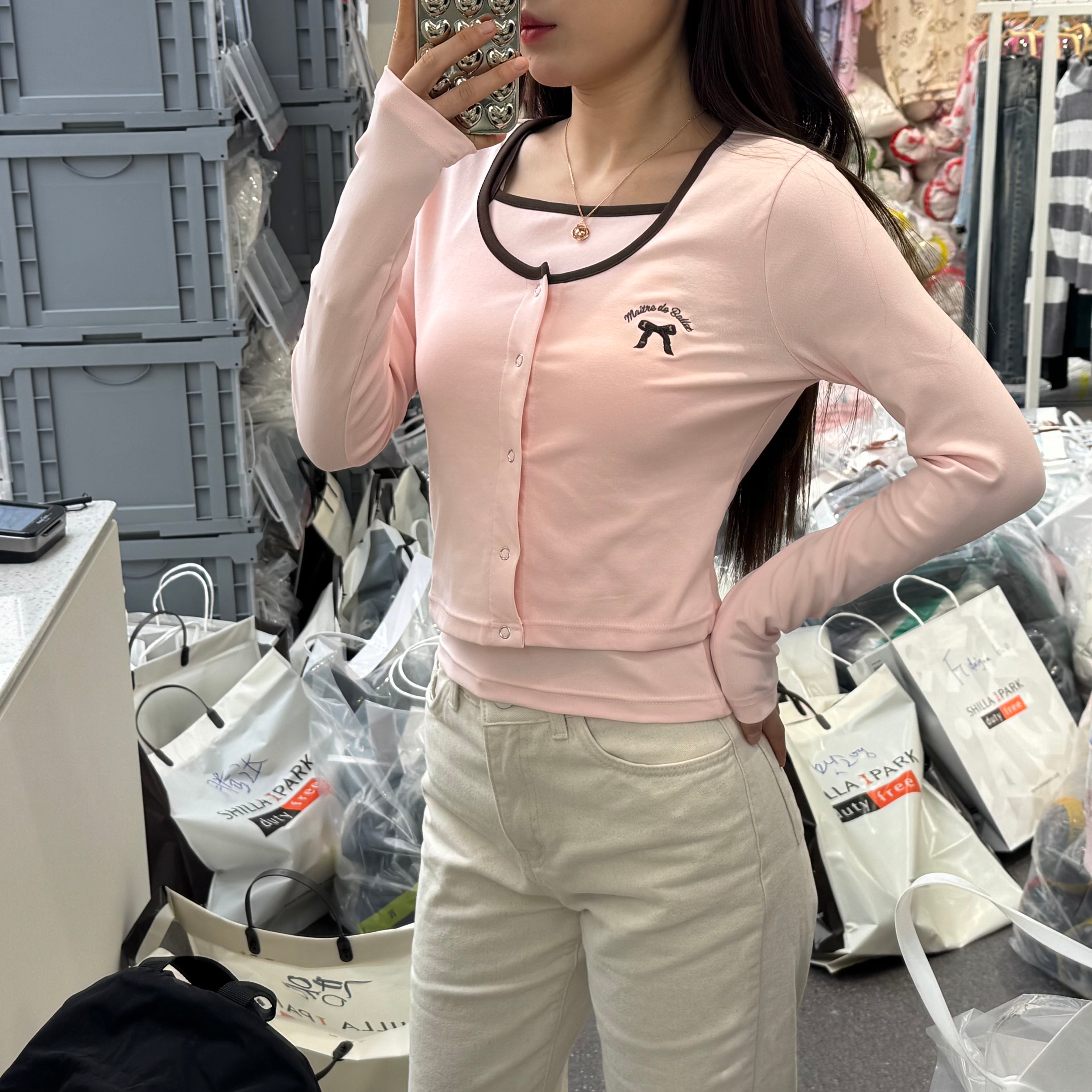 韓國 SPAO Ribbon Nashi Cardigan Set【SP050】 - STT Mall HK 靚太網購