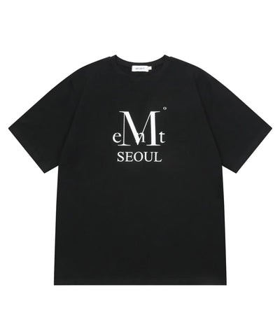 韓國 Mucent Seoul Signature Logo Half T-Shirt【MU036】