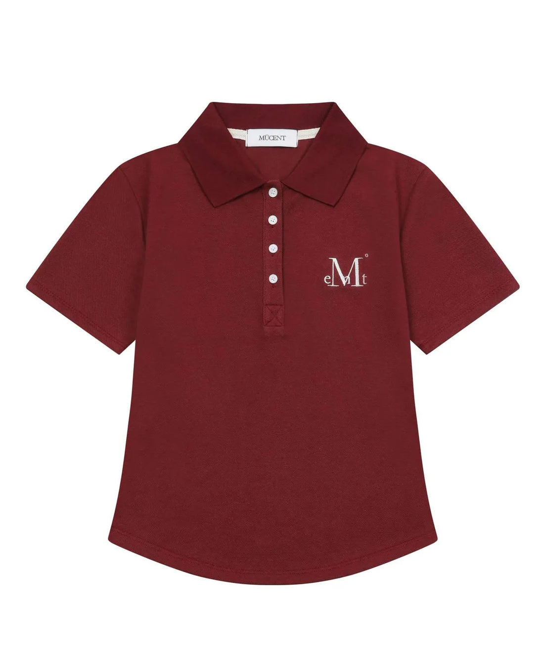 韓國 Mucent Slim Fit Collar Half T-Shirt【MU033】