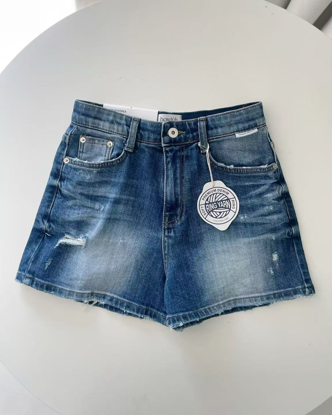 韓國 HowLuk 牛仔短褲 (夏季款)【H6031】