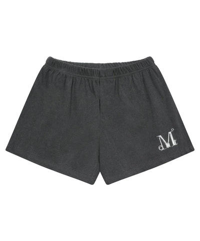 韓國 Mucent Slap Pigment Washing Metal Logo Denim Set Up Shorts【MU038】