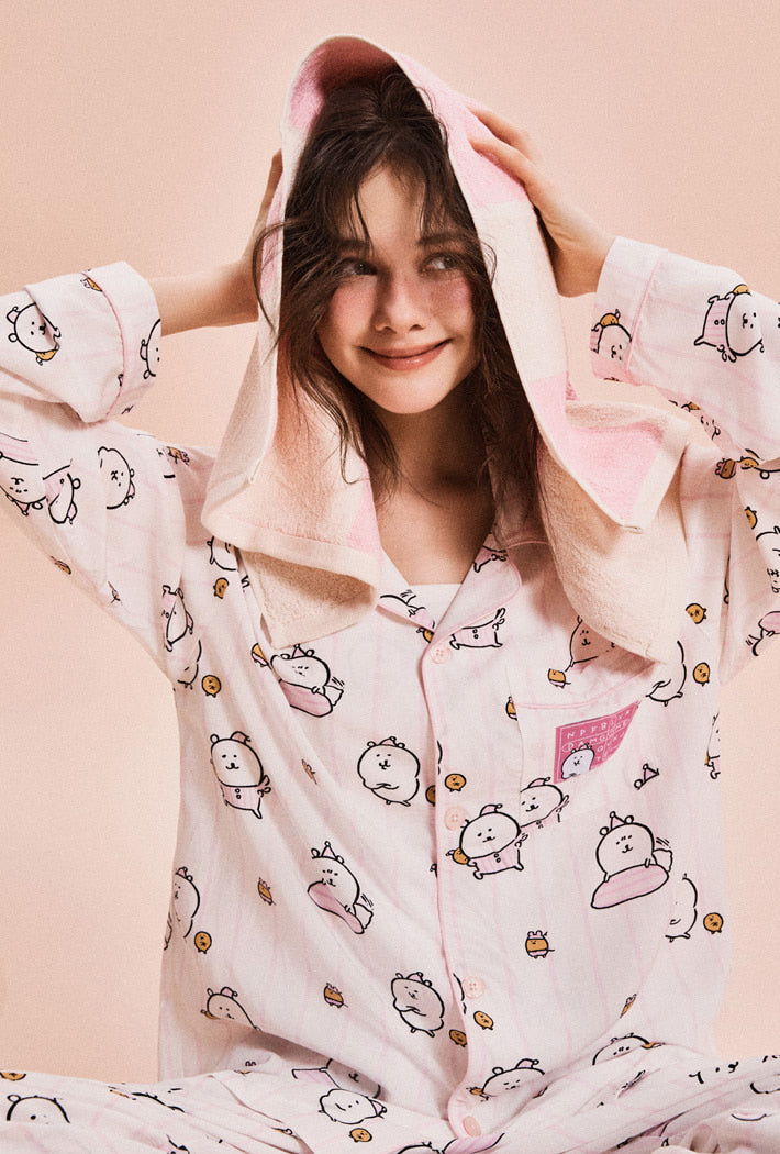 韓國 SPAO Put me on, Bear Long Sleeve Pajamas【SP327】