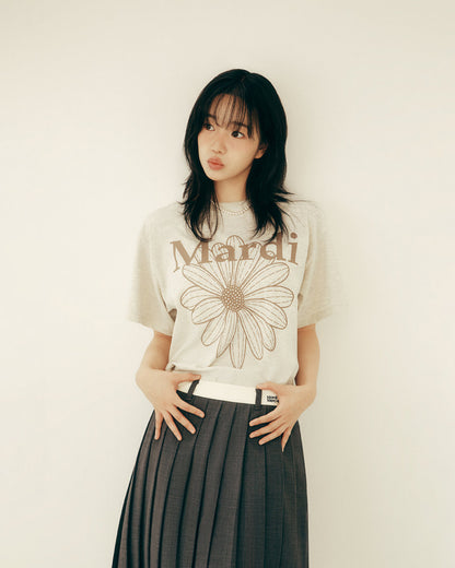 韓國 Mardi Mercredi TSHIRT FLOWERMARDI【MM039】
