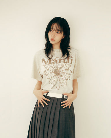 韓國 Mardi Mercredi TSHIRT FLOWERMARDI【MM039】
