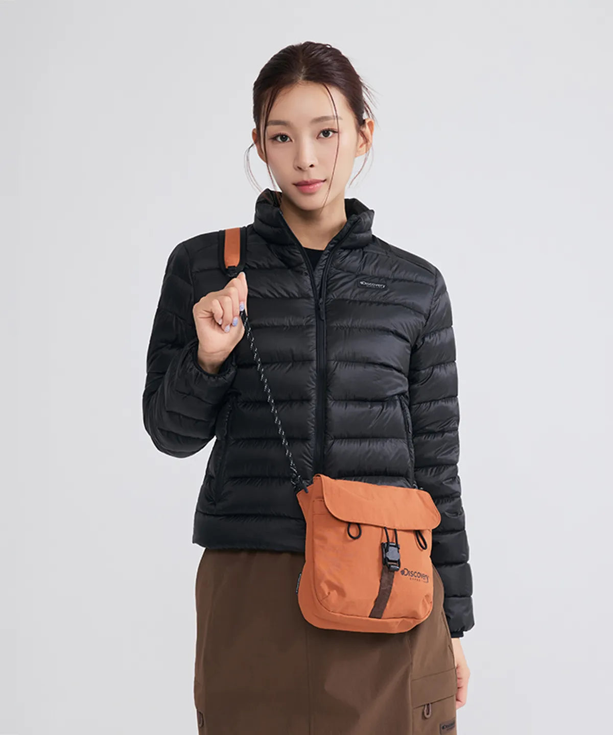 韓國 Discovery Lift Rope Strap Flap Crossbody Bag【DY237】