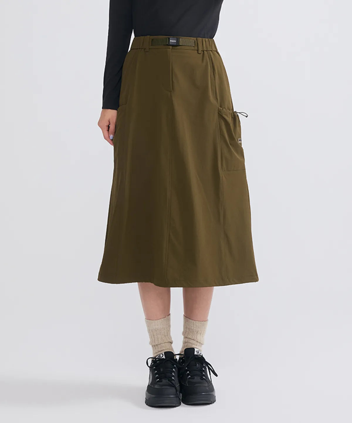 韓國 Discovery Women's Parachute Fleece-Lined Skirt【DY273】