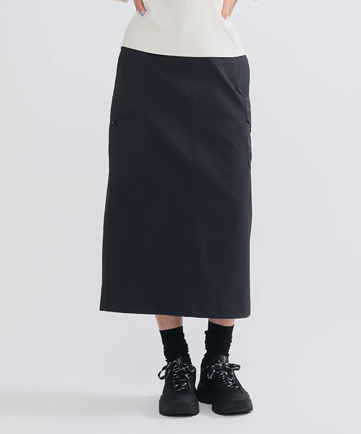 韓國 Discovery Women's Parachute Fleece-Lined Skirt【DY273】