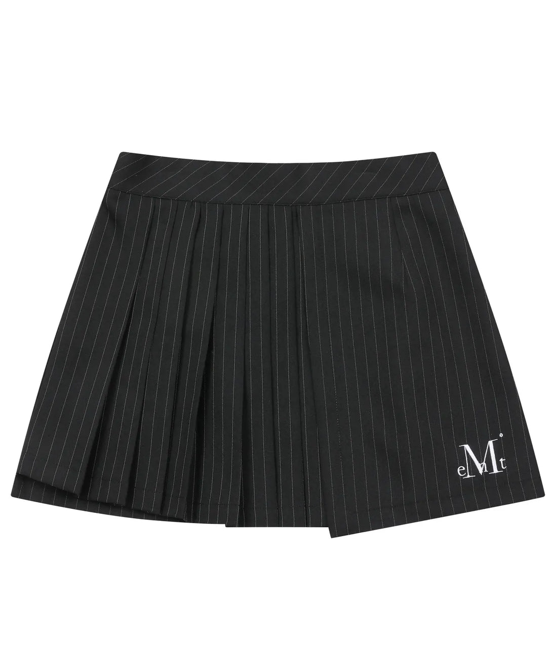 韓國 Mucent Flint Stripe Half Pleated Skirt【MU039】