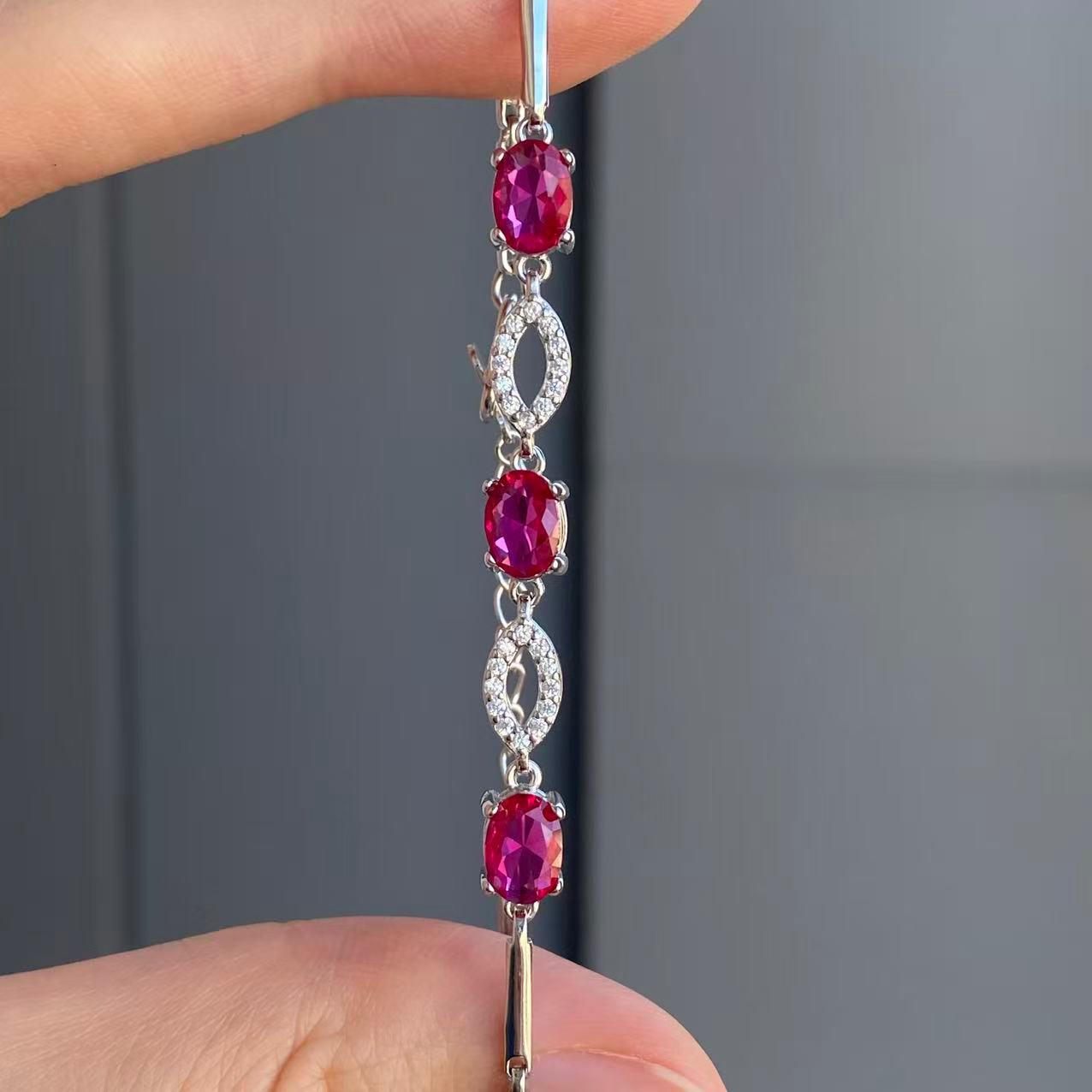 日本直送 戴妃款紅寶石手鍊【JS361】