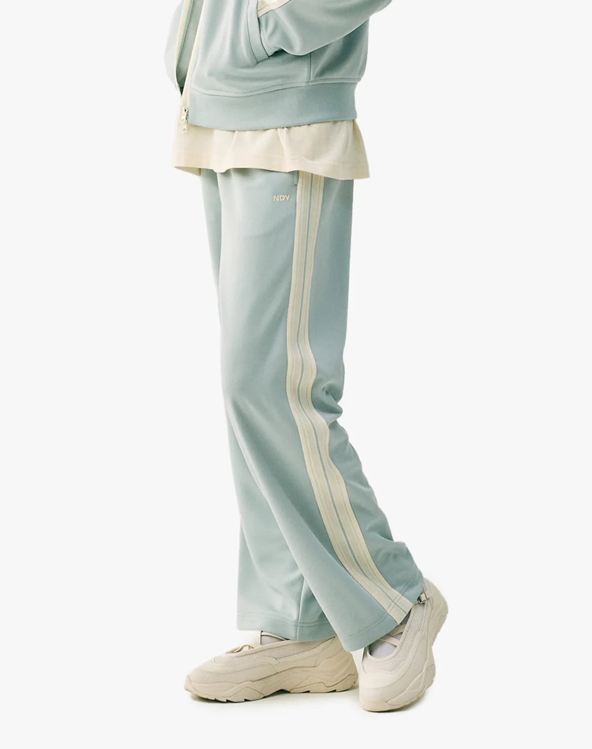 韓國 Nerdy Minimal Jacquard Tape Track Pants【NY051】