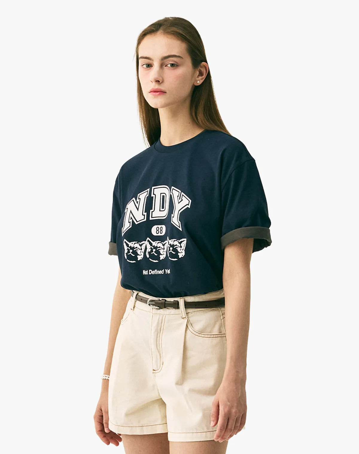 韓國 Nerdy Triple Nero Short Sleeve T-Shirt【NY079】