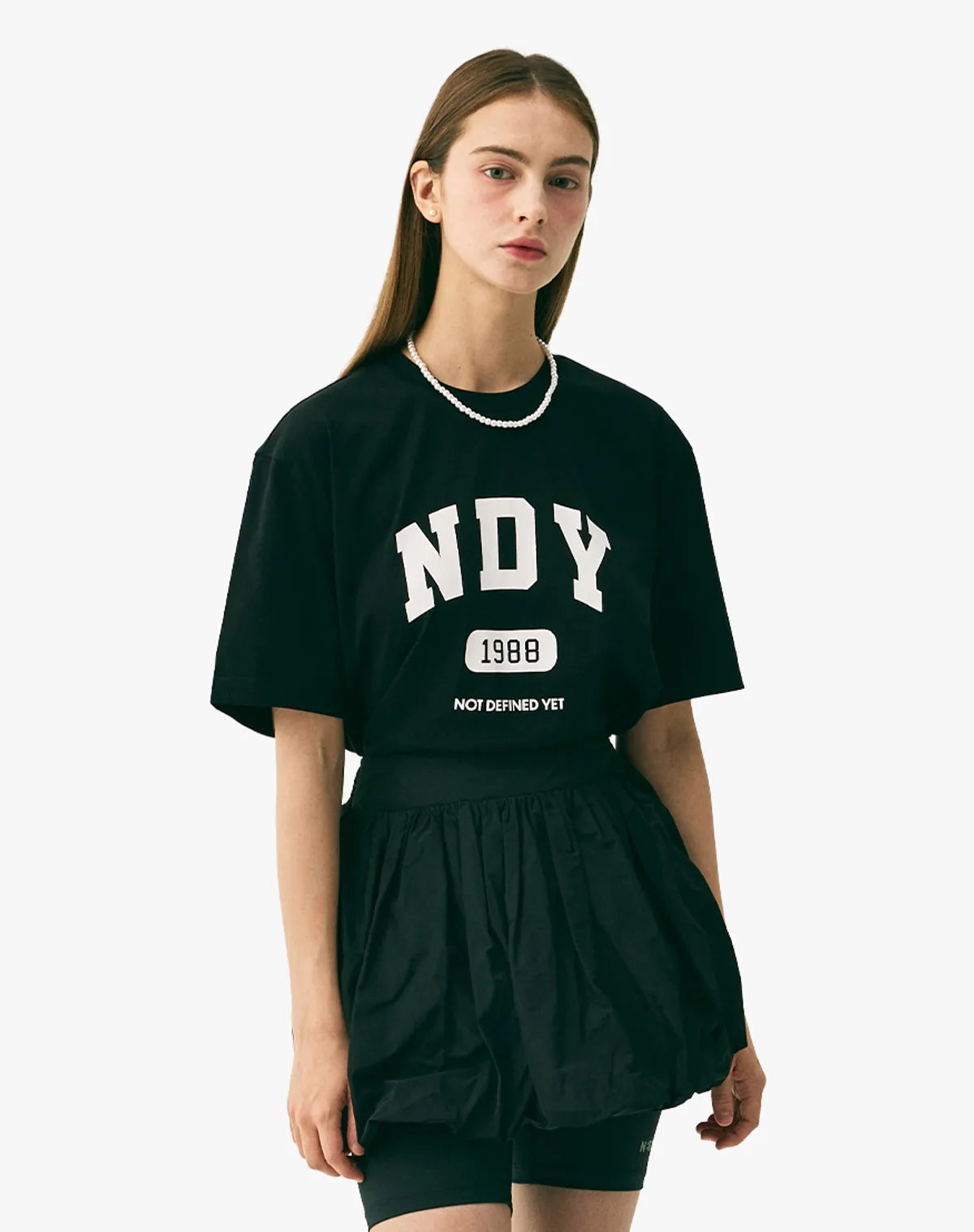 韓國 Nerdy Arch Logo Short Sleeve T-Shirt【NY080】