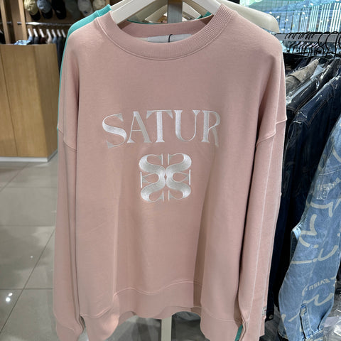 韓國 Satur Classic Logo Sweatshirt【SR055】