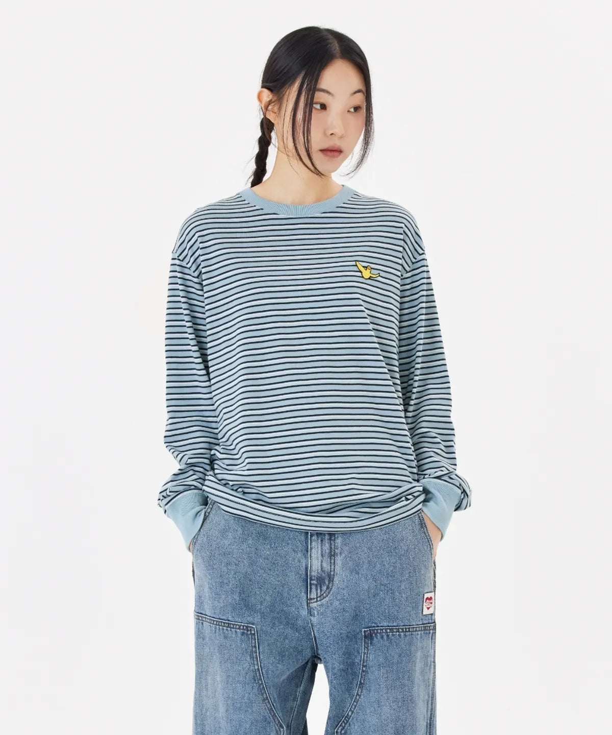 韓國 Mark Gonzales Angel Multi-Striped T-Shirt【MG013】