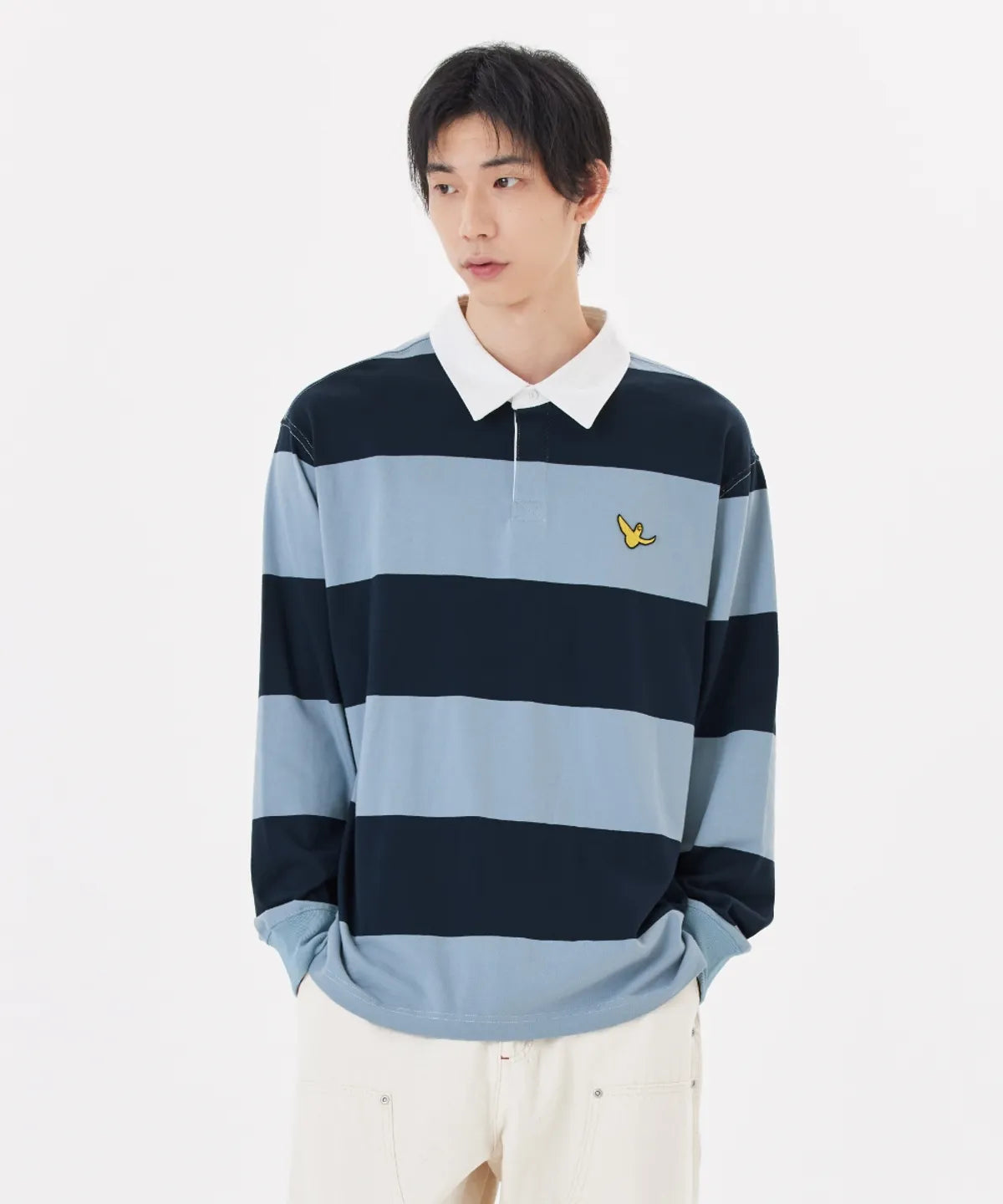 韓國 Mark Gonzales Angel Stripe Rugby T-Shirt【MG007】