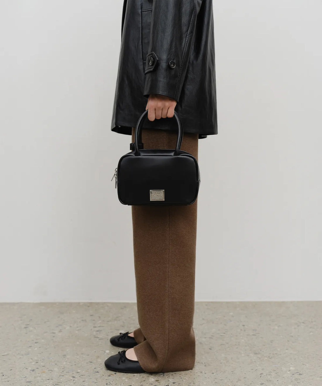 韓國 Marithe Francois Girbaud Classic Logo Square Mini Tote Bag【MF633】