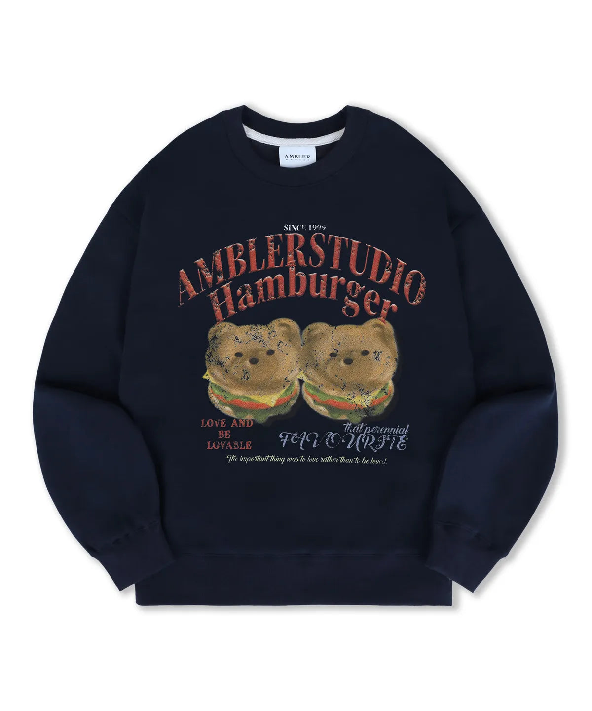 韓國 Ambler Burger Bear Sweatshirt 【AR001】