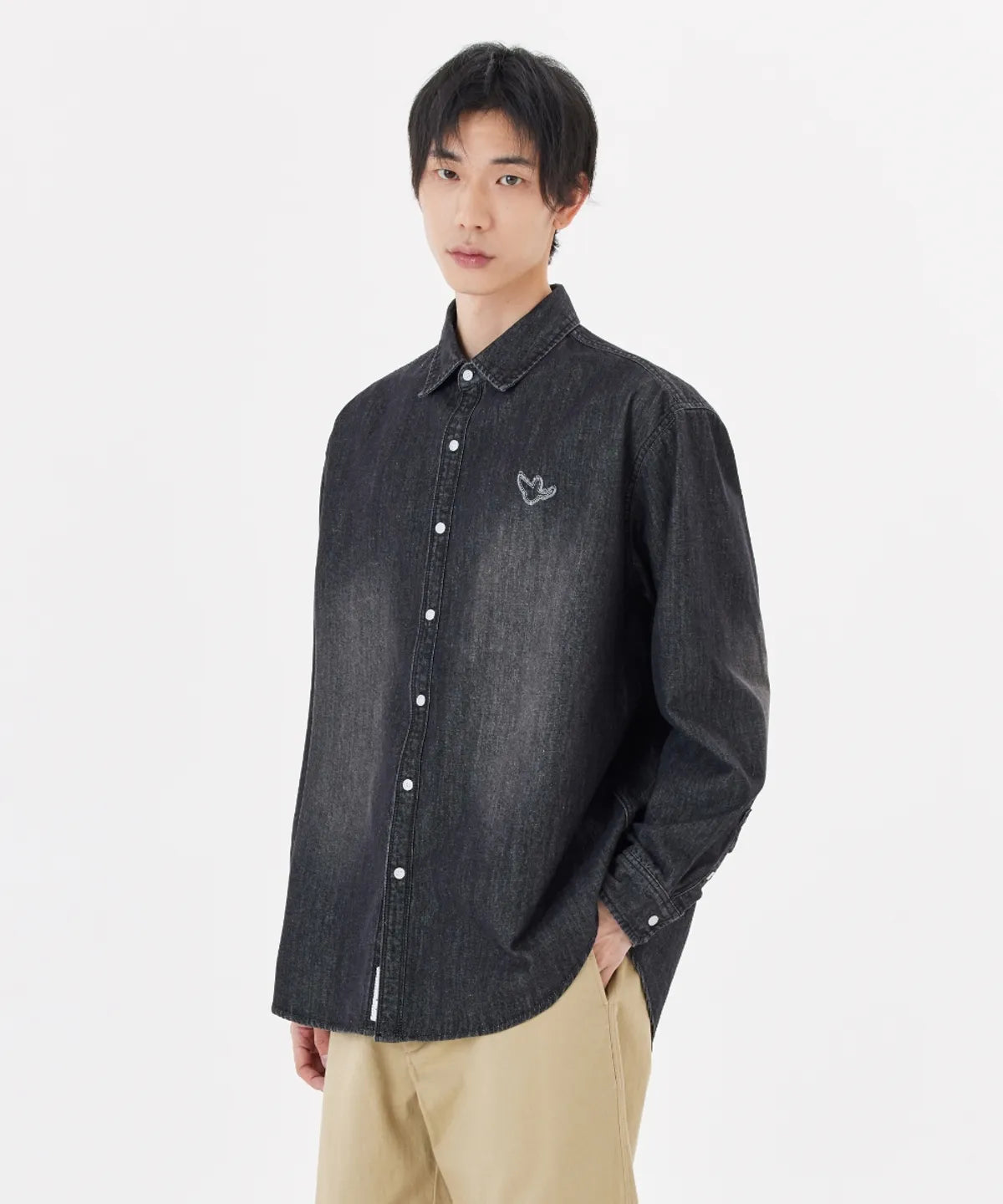 韓國 Mark Gonzales Angel Denim Shirt【MG005】