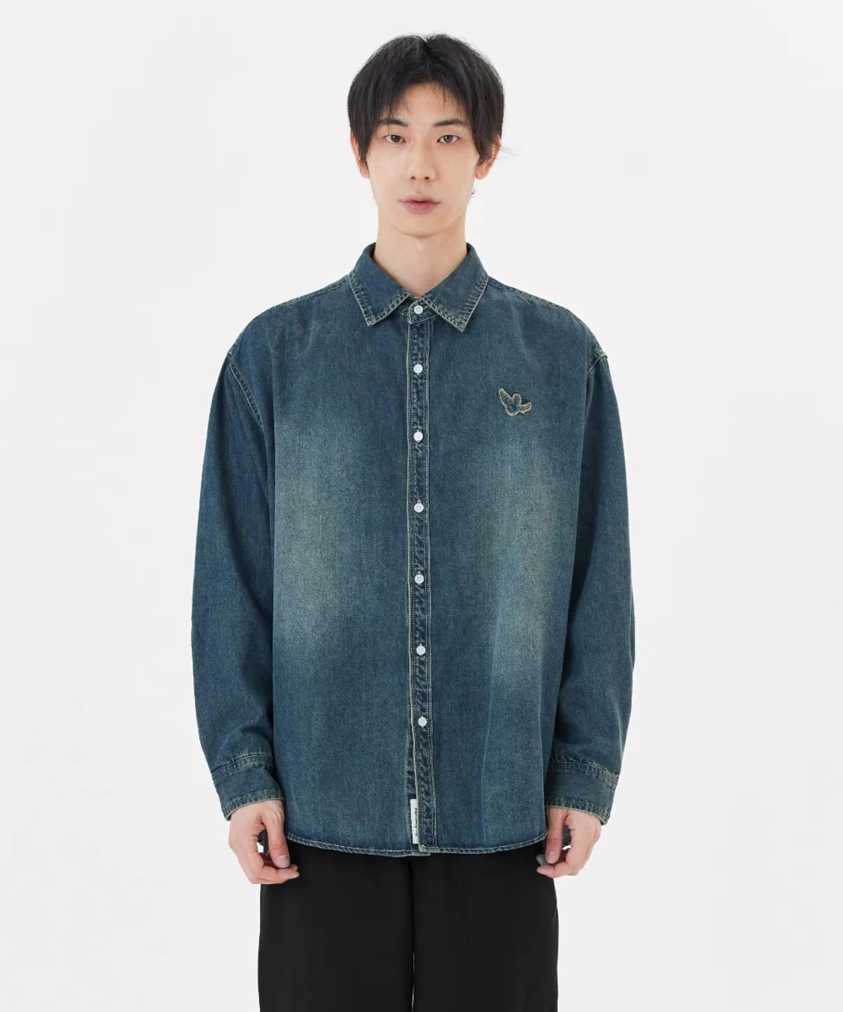 韓國 Mark Gonzales Angel Denim Shirt【MG005】