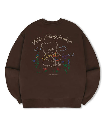 韓國 Ambler Happy Birthday Sweatshirt【AR005】