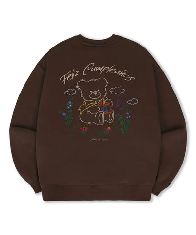 韓國 Ambler Happy Birthday Sweatshirt【AR005】