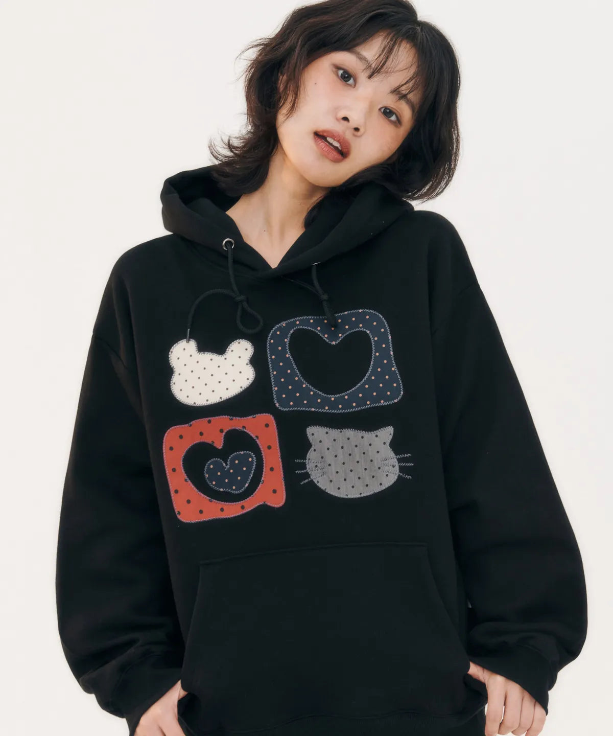 韓國 Ambler Meow Bear Hoodie【AR016】