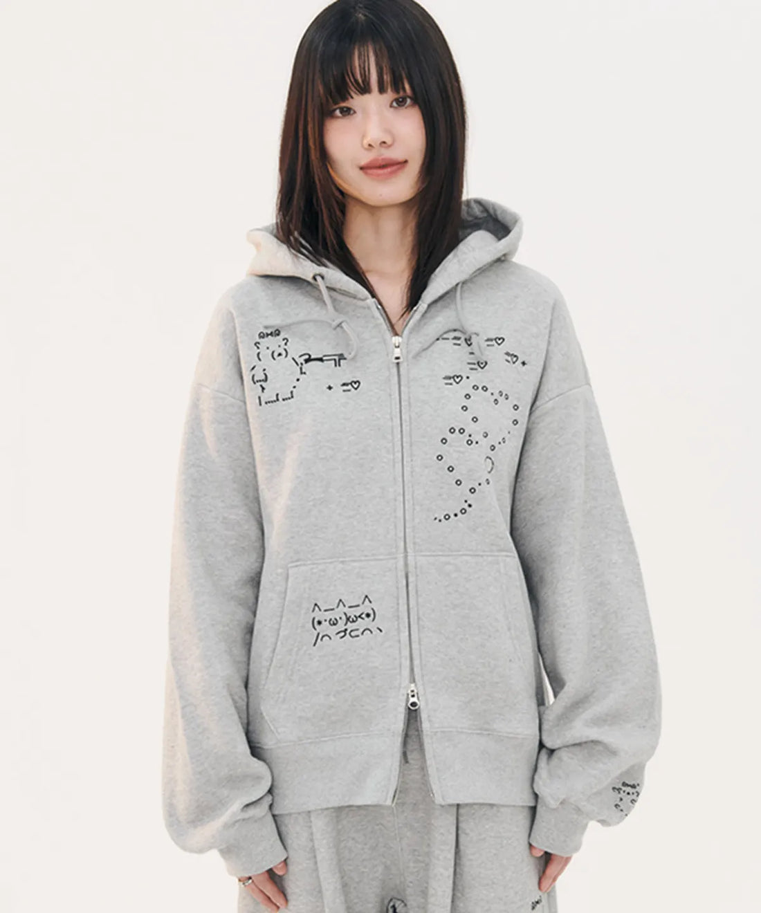 韓國 Ambler Emoji Zip-Up Jacket【AR024】