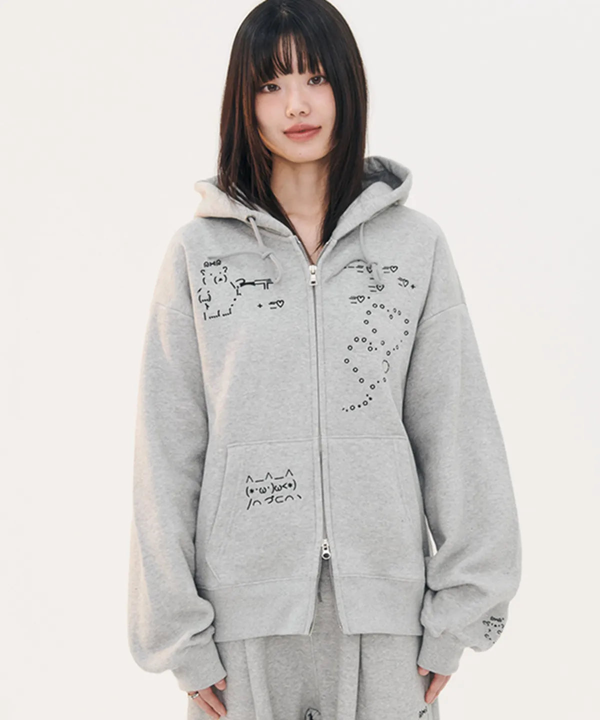 韓國 Ambler Emoji Zip-Up Jacket【AR024】