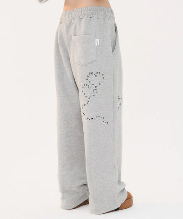 韓國 Ambler Emoji One-Tuck String Wide Sweatpants【AR029】