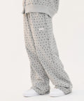 韓國 Ambler Ribbon And Bear Dot String Wide Sweatpants【AR030】