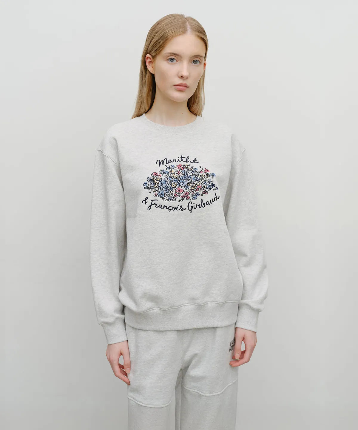韓國 Marithe Francois Girbaud Bouquet Graphic Sweatshirt【MF666】