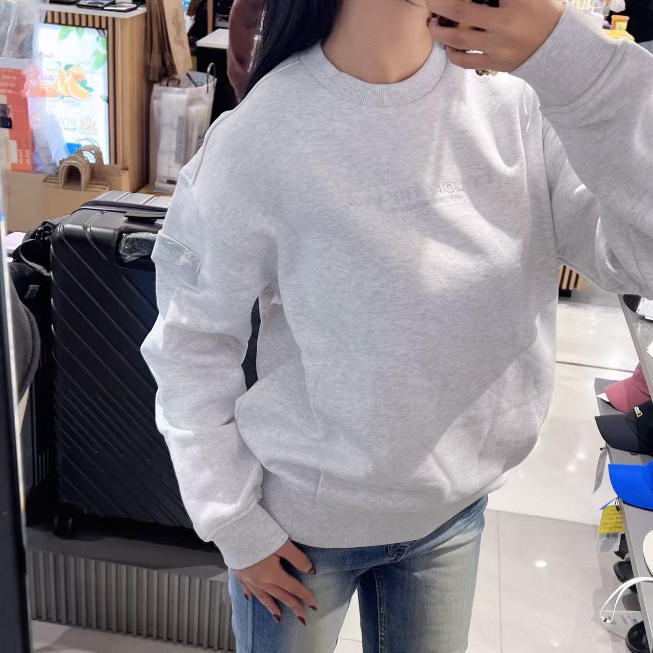 韓國 National Geographic Unisex Lutra Semi-Overfit Long Sleeves【NG140】