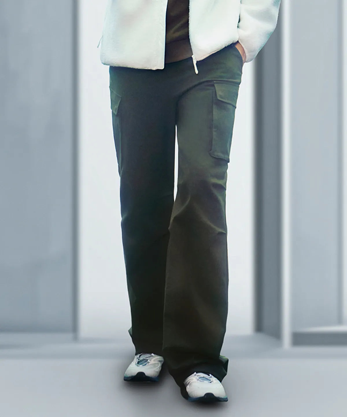 韓國 Discovery Men's Fleece Parachute Cargo Pants【DY253】