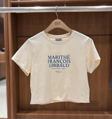 韓國 Marithe Francois Girbaud MOUVEMENT W AEROCOOL CROP T-shirt（涼感）【MF499】