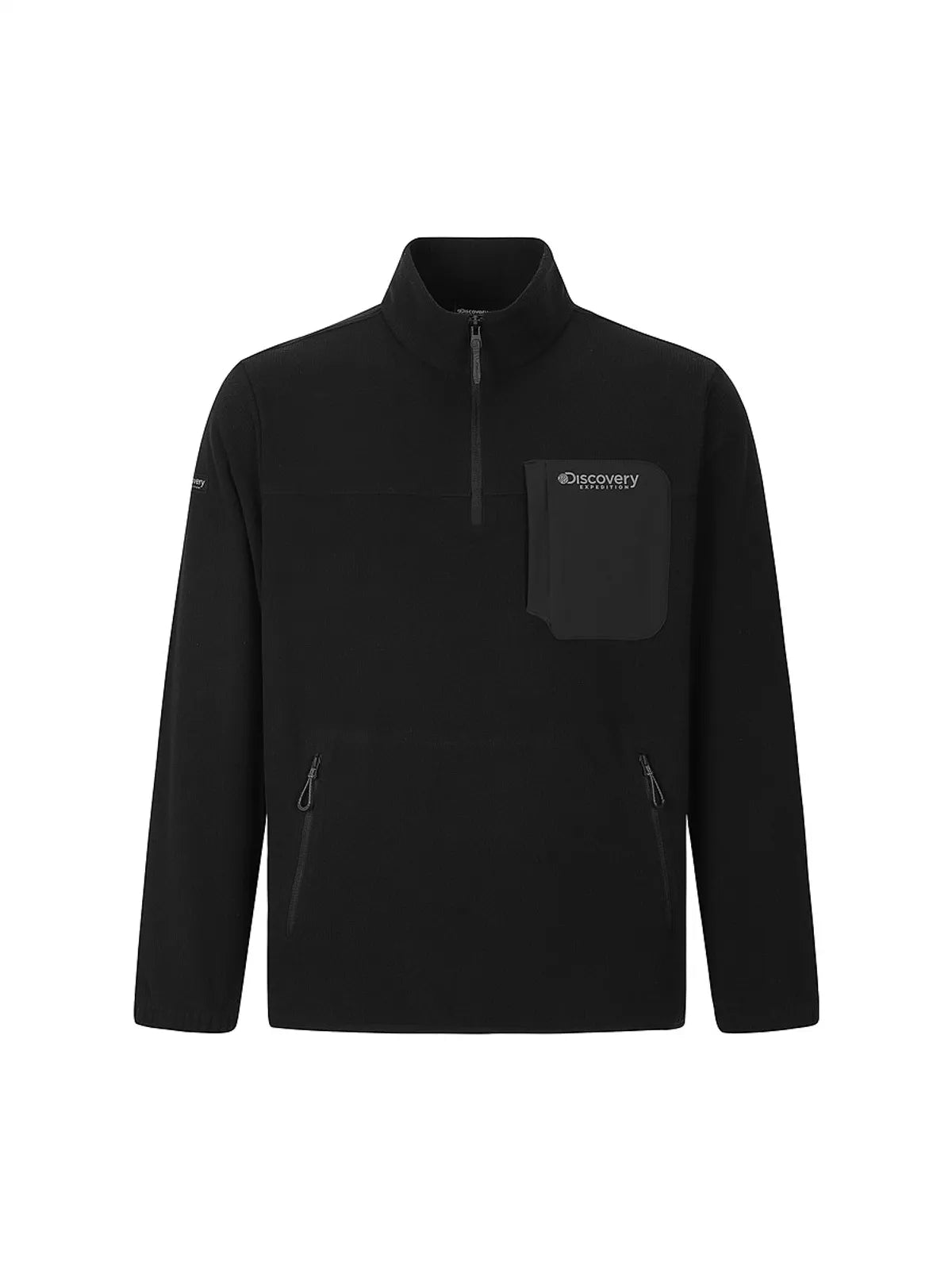 韓國 Discovery Men's Grid Fleece Woven Hybrid Training Anorak【DY259】