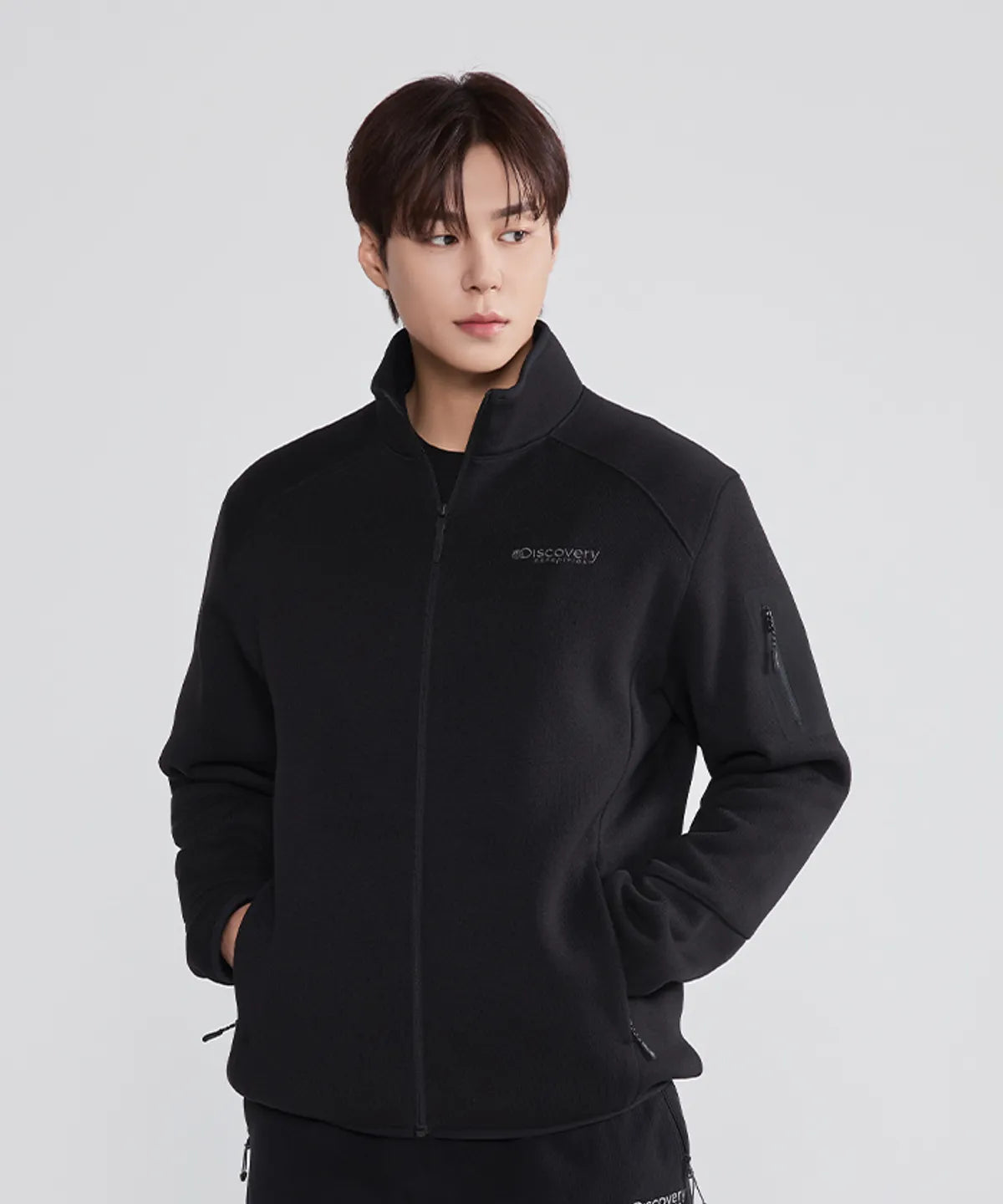 韓國 Discovery Men's Knit-Like High Neck Jacket【DY254】