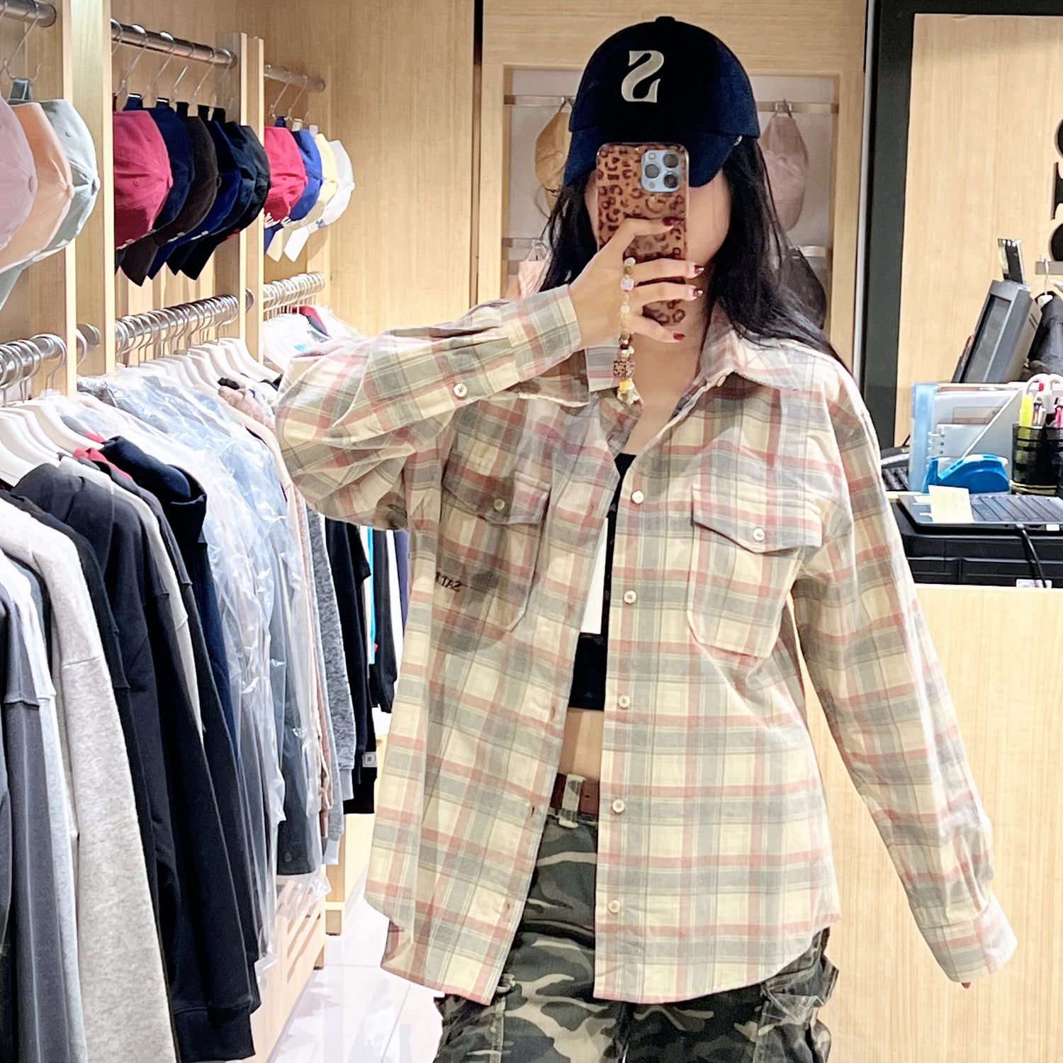 韓國 Satur Corduroy Check Shirt【SR202】