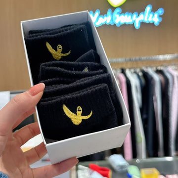 韓國 Mark Gonzales Angel Wappen Ankle Socks 3PACK【MG114】