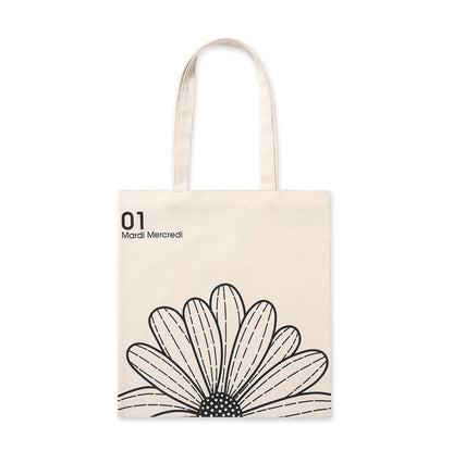 韓國 Mardi Mercredi CANVAS BAG FLOWER【MM044】