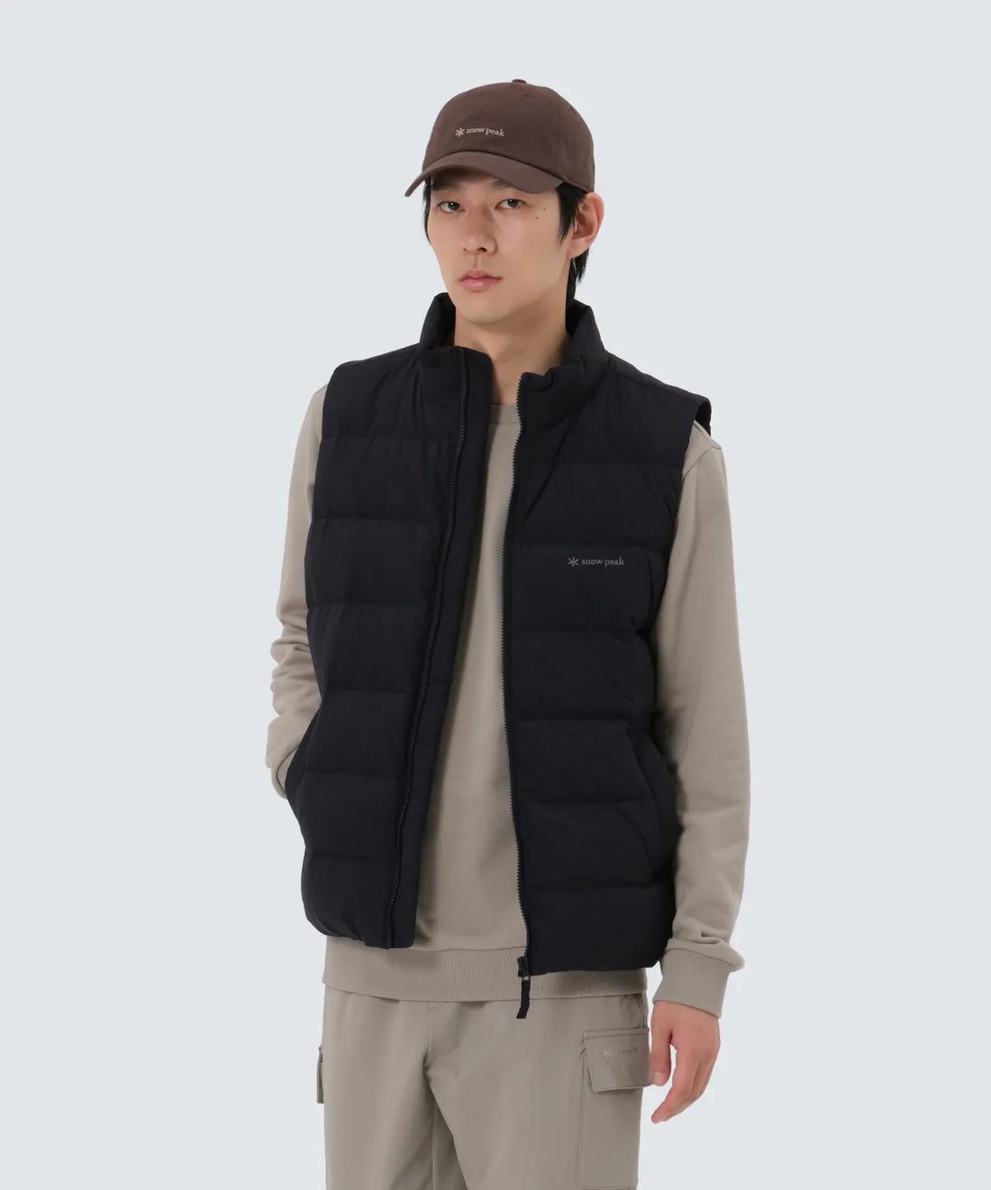 韓國 Snowpeak Landair Stand Neck Lightweight Down Vest【SN040】