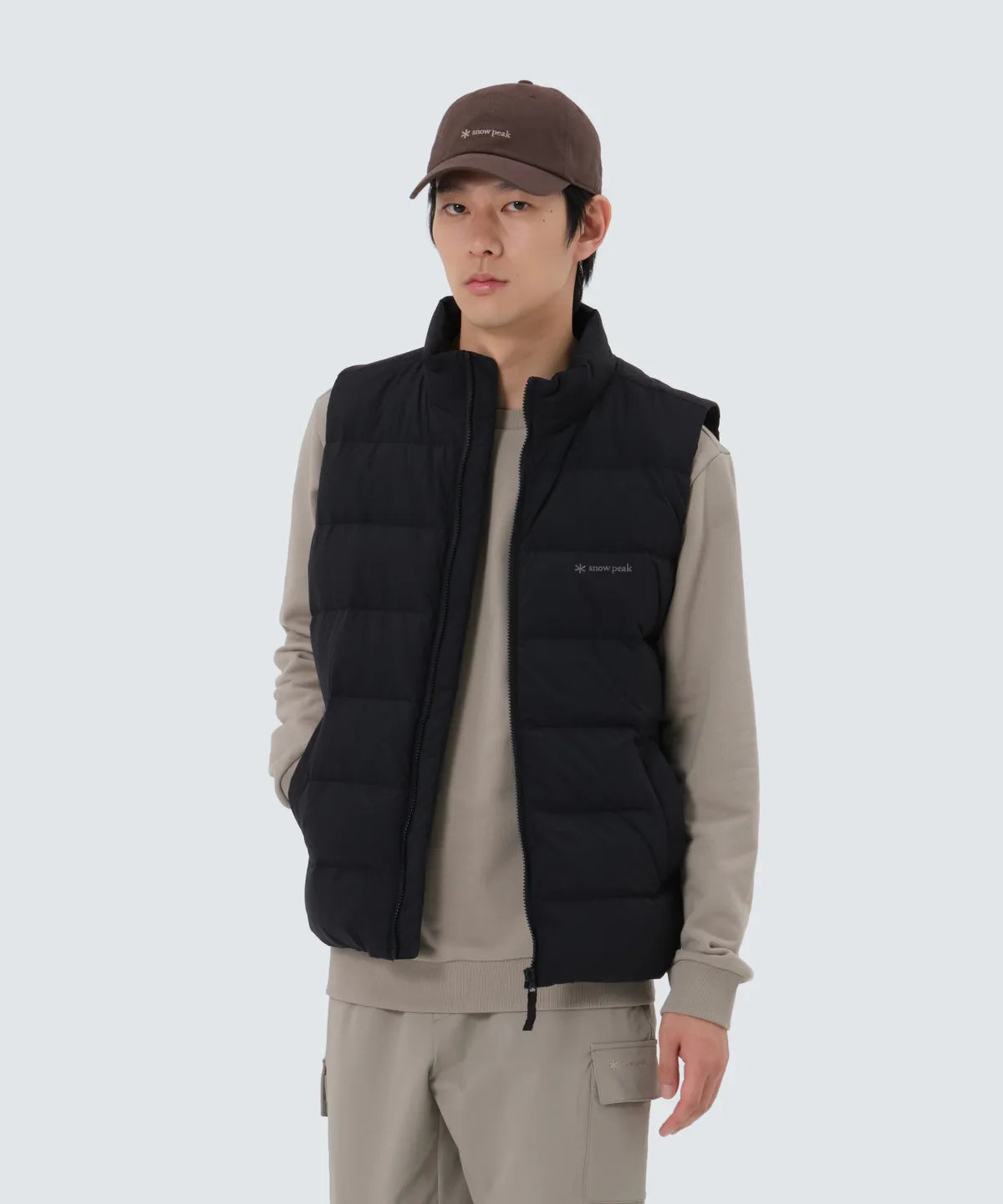 韓國 Snowpeak Landair Stand Neck Lightweight Down Vest【SN040】