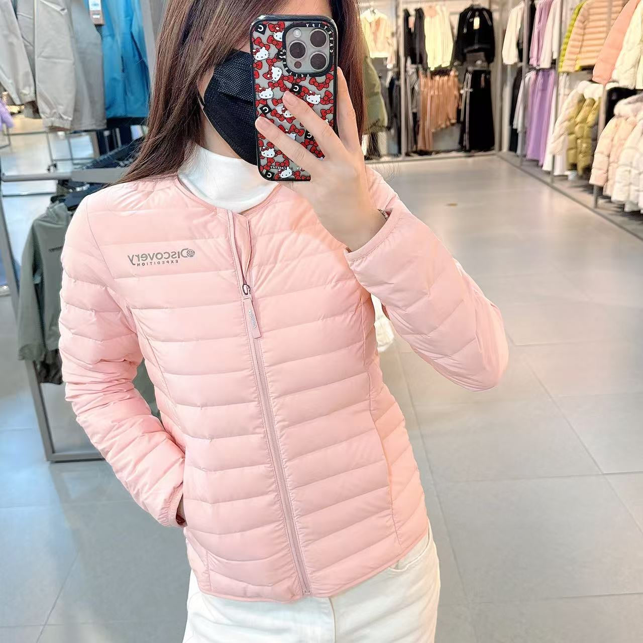 韓國 Discovery Women's Pixieber GU Neck Tube Goose Down Lightweight Padding (鵝絨)【DY133】