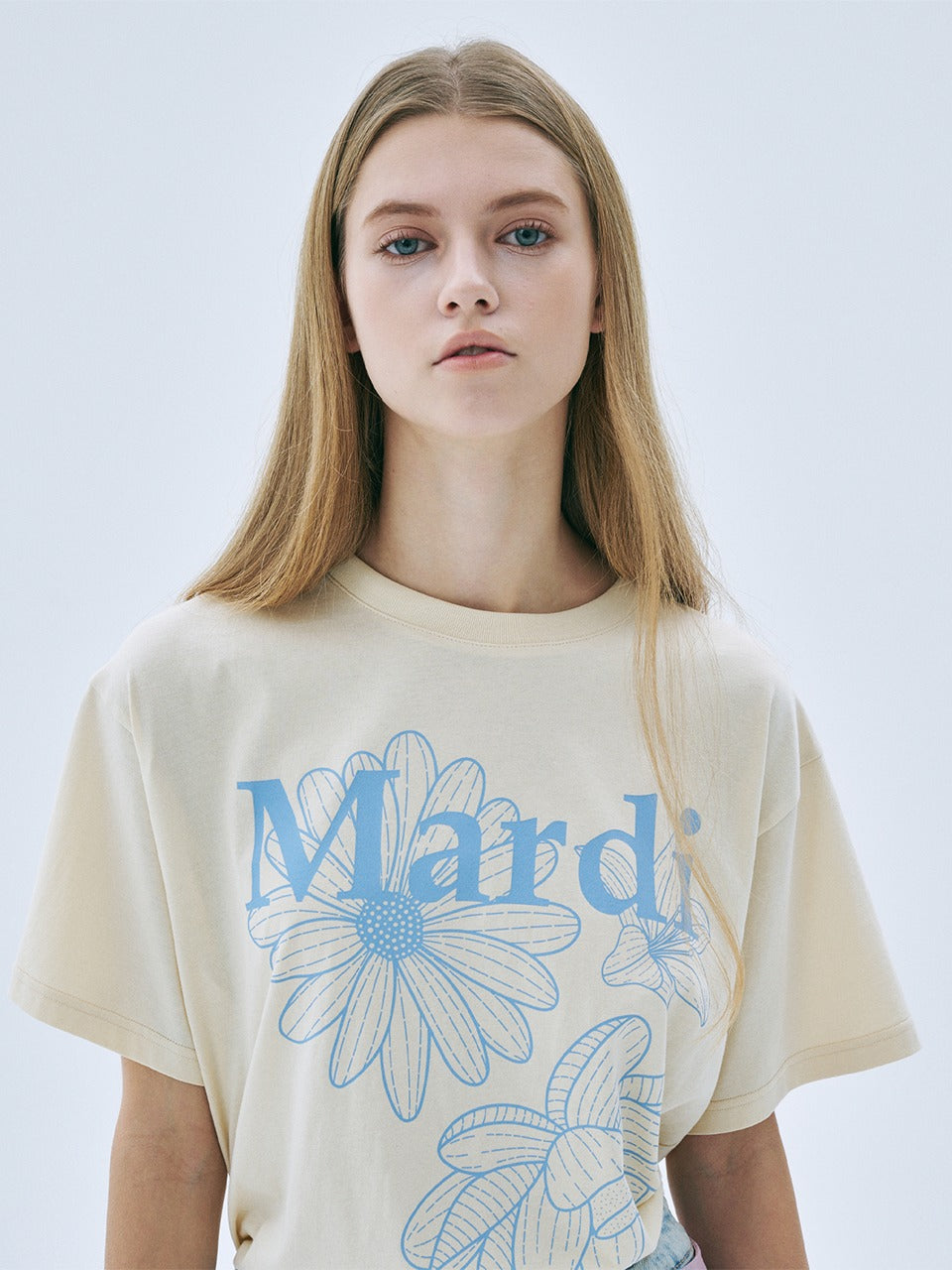 韓國 Mardi Mercredi TSHIRT TRIPLE FLOWER【MM001】