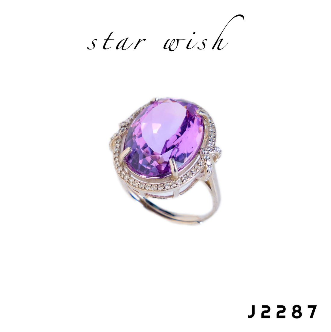 Star Wish S925銀 紫水晶戒指 J2287【SS469】