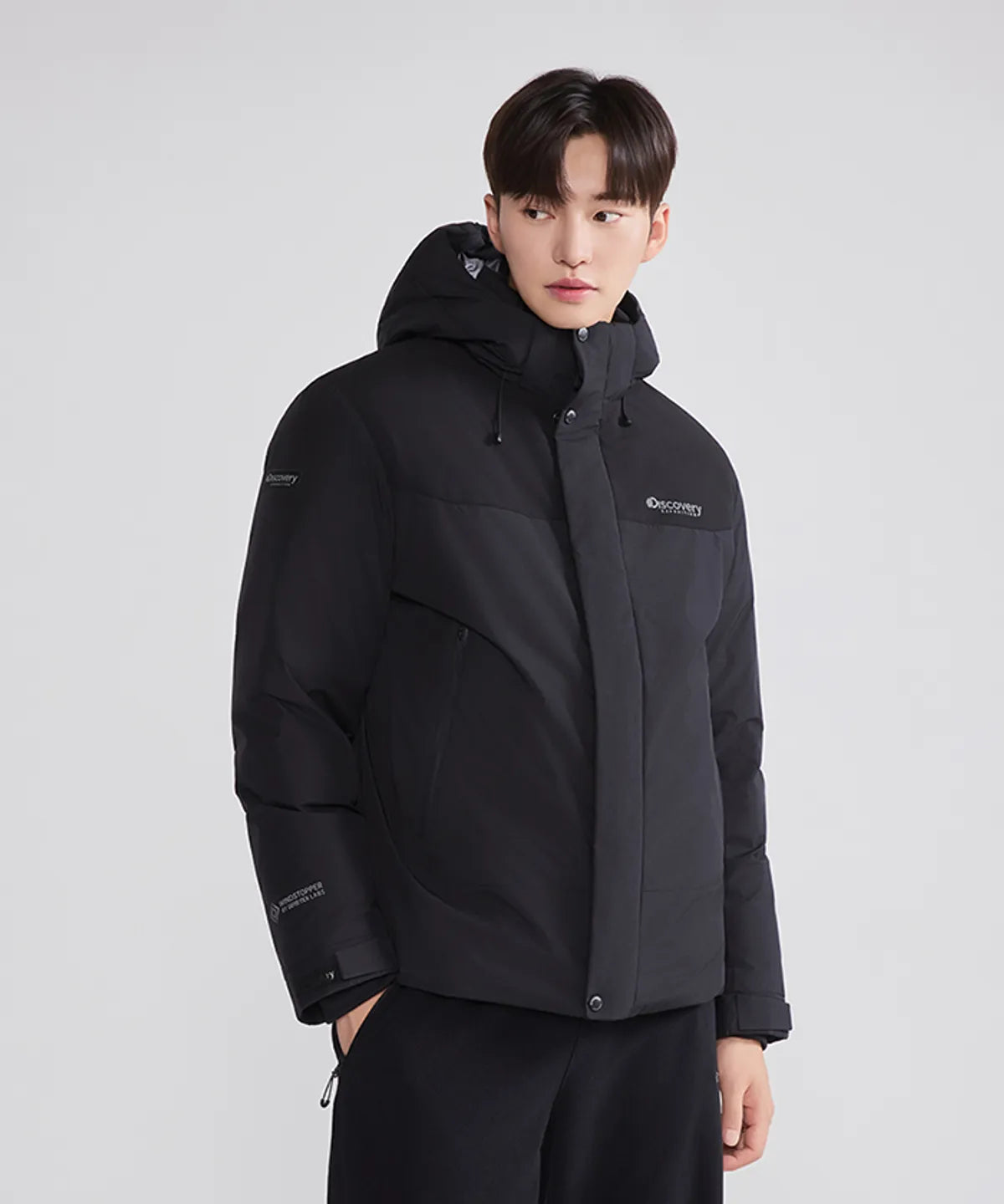 韓國 Discovery Men's Bergen Gore Windstopper Goose Down Short Padding【DY360】