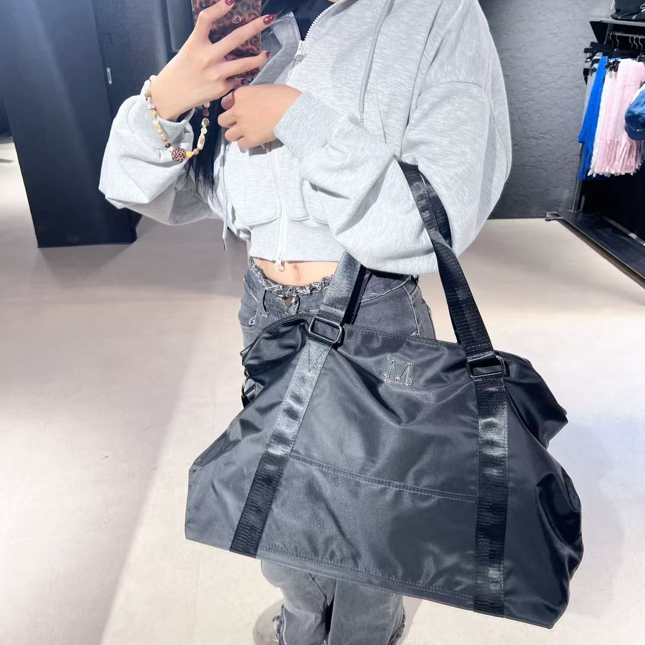 韓國 Mucent Ridian Metal Logo 3-Way Duffle Bag【MU104】