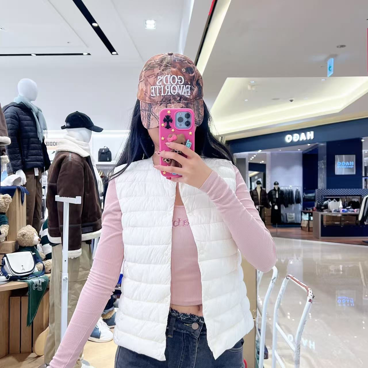 韓國 SPAO Women's 2-WAY Patchwork【SP232】