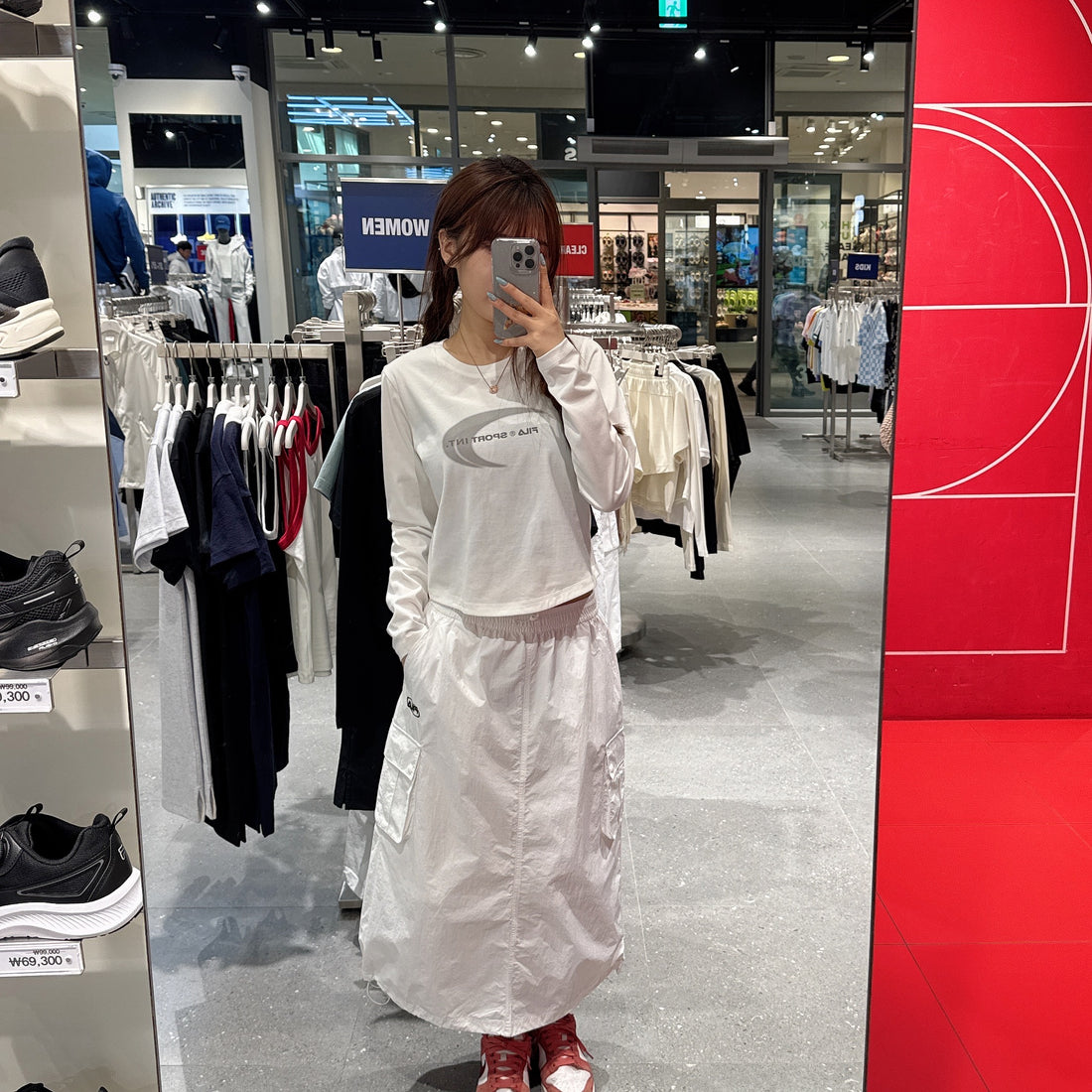 韓國 FILA Woven Pocket Skirt【FA344】