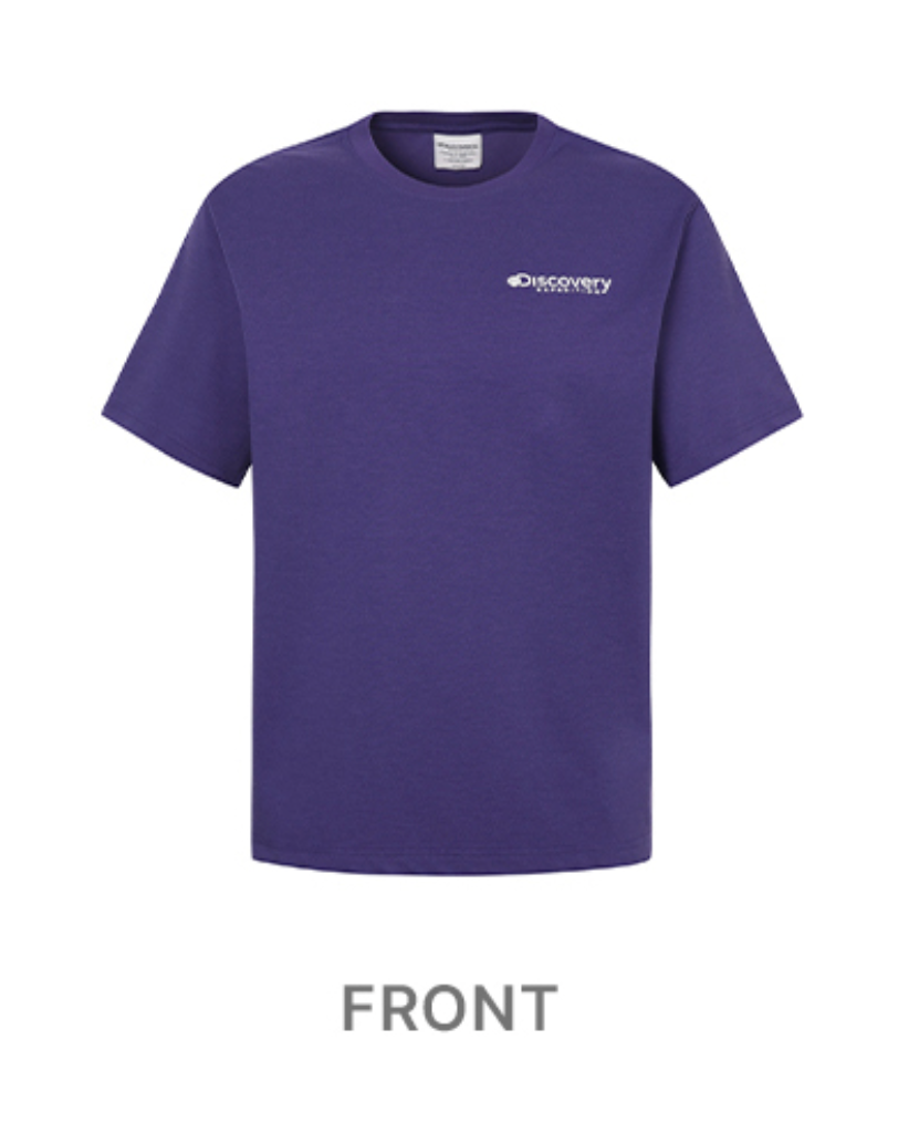 韓國 Discovery Freshvent Washing Box Logo Short-Sleeve T-Shirt【DY037】