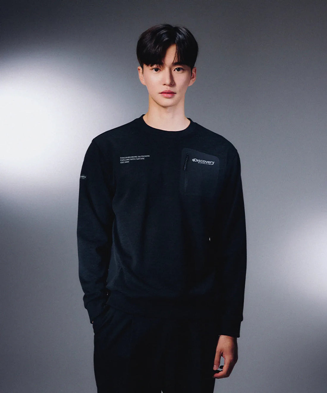 韓國 Discovery Knit-Like Sweatshirt【DY279】